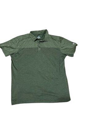 KUHL Engineered Polo Shirt Mens XL Green Short Sleeve 7424 Outdoor Performance